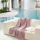 Sunday Citizen Muslin Throw in Dusty Rose