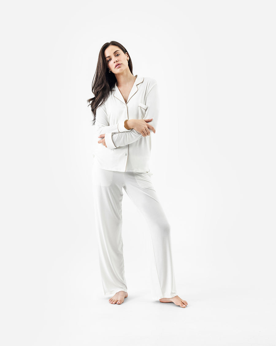 Image of Naked Modal Long Pajama Set