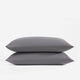 Natural Premium Bamboo Pillowcase Set Coal