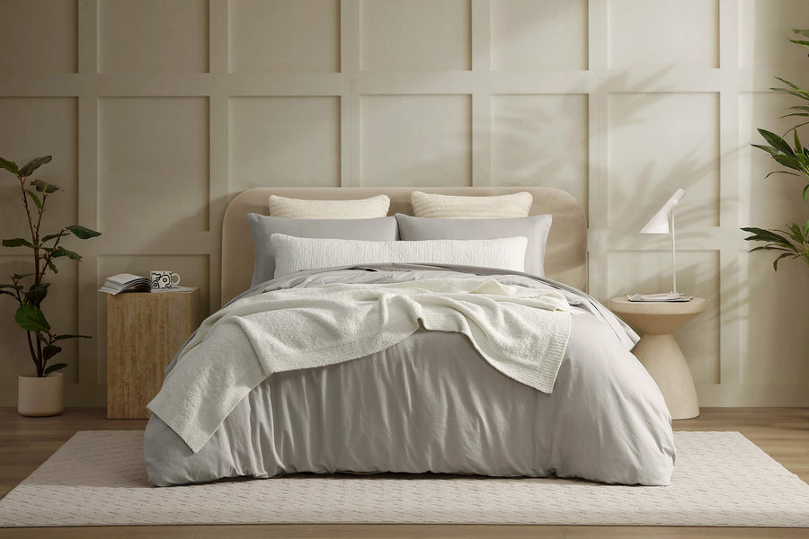 Sunday Citizen Organic Cotton Bundle Duvet Pillowcase Gray