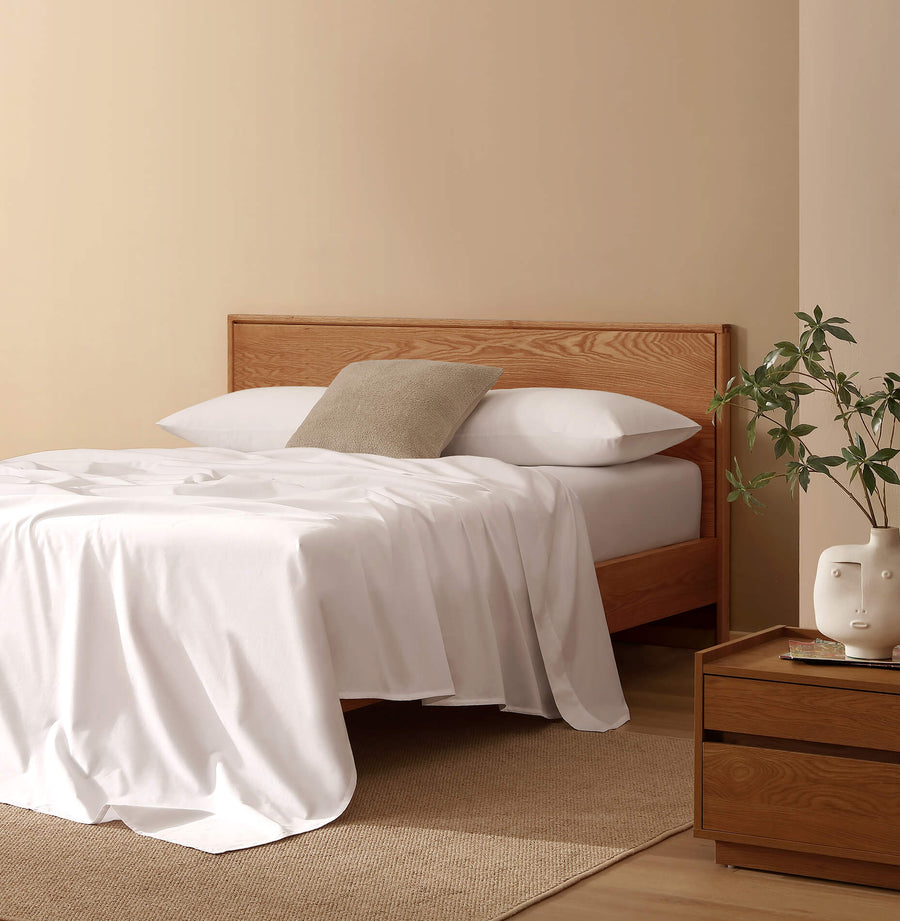 Sunday Citizen Organic Cotton Fitted- Sheet White