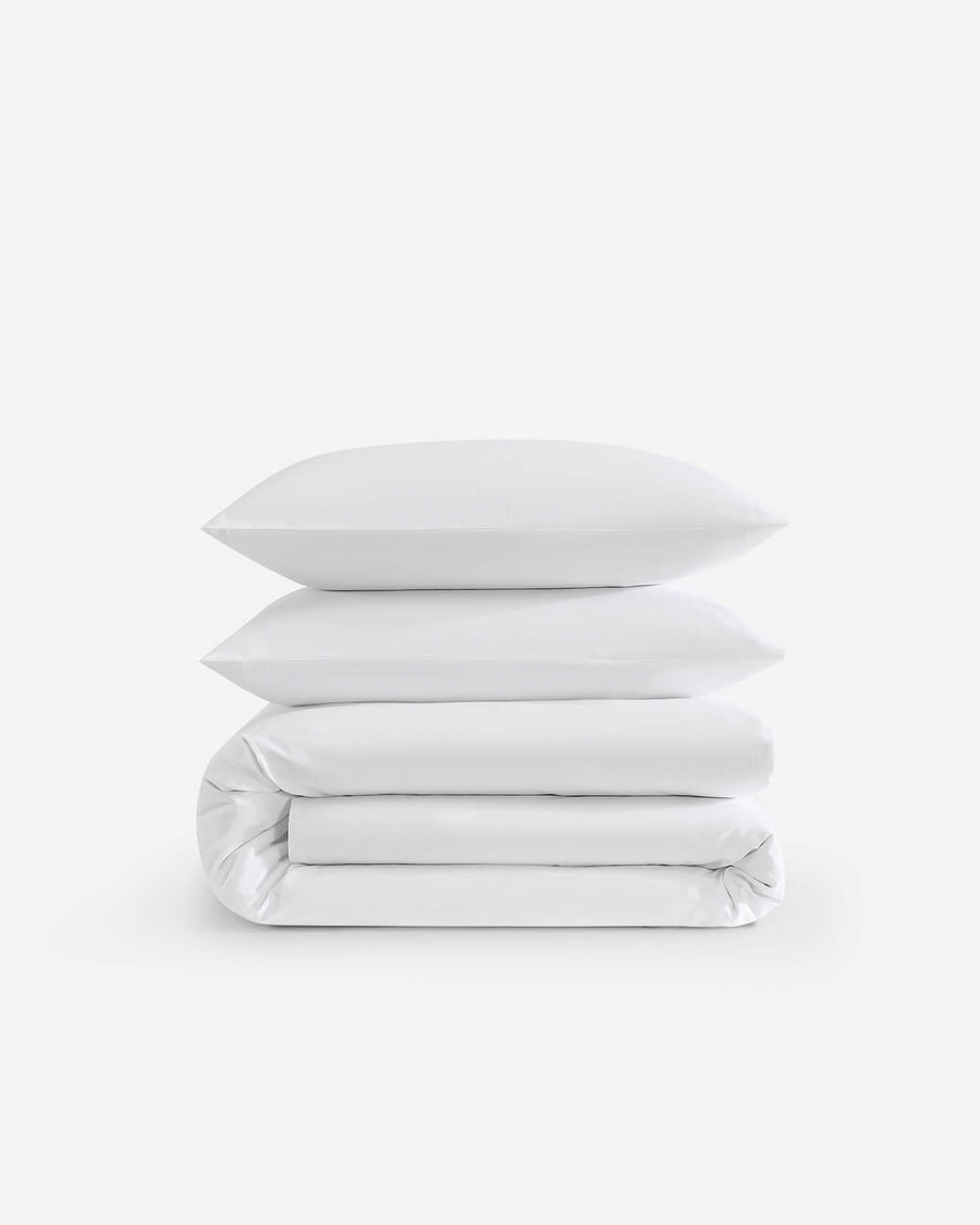 Sunday Citizen Organic Cotton Bundle Duvet Pillowcase White