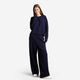 Organic French Terry Lounge Pant Marine Blue