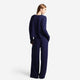 Organic French Terry Lounge Pant Marine Blue