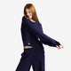 Organic French Terry Lounge Pant Marine Blue