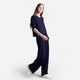 Organic French Terry T-Shirt Marine Blue
