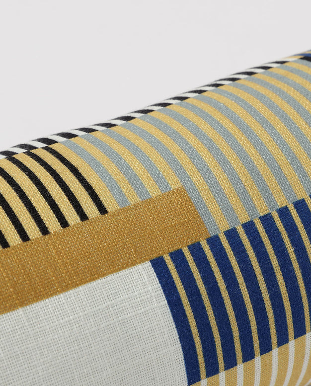 Sunday-Citizen_Plaid-Bolster_Pillow Gold