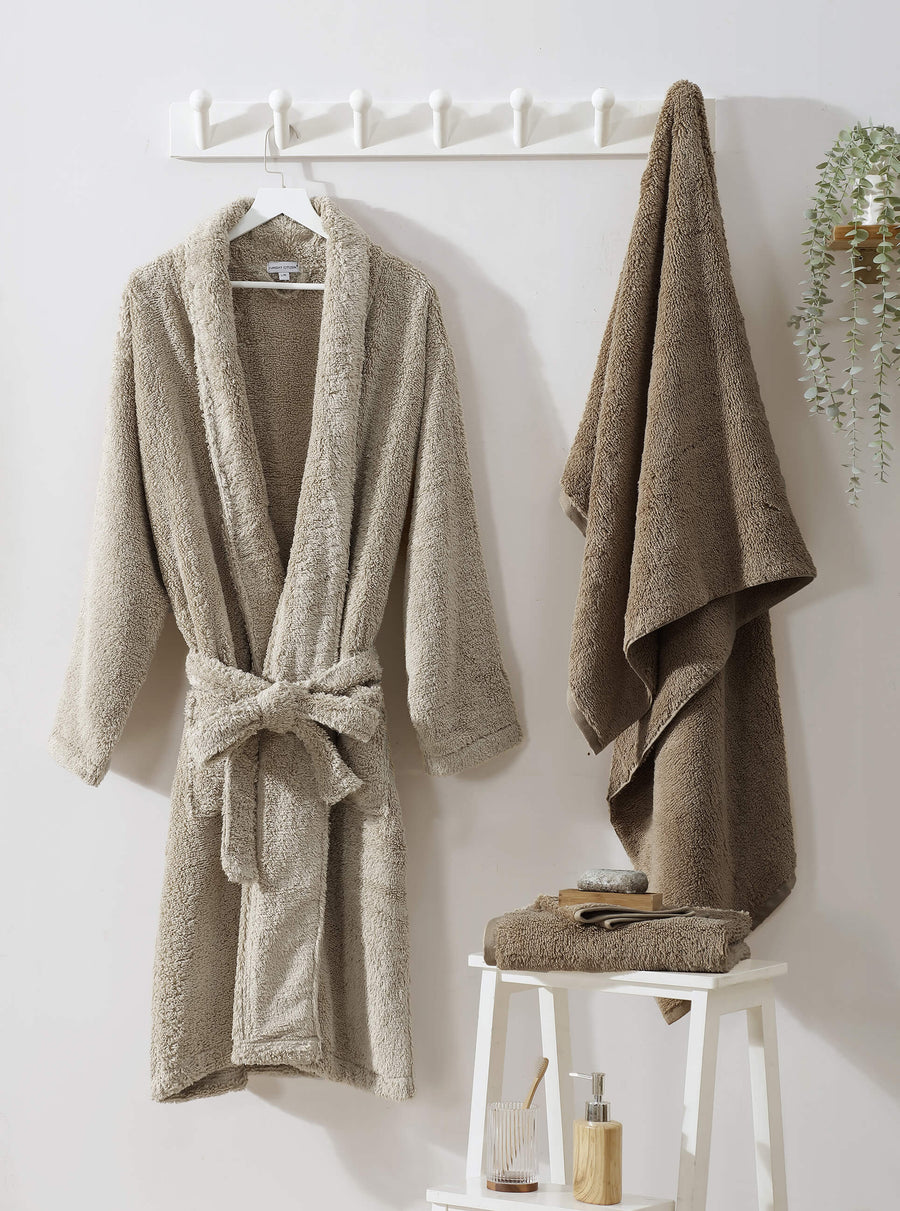 Plush Bathrobe Bare