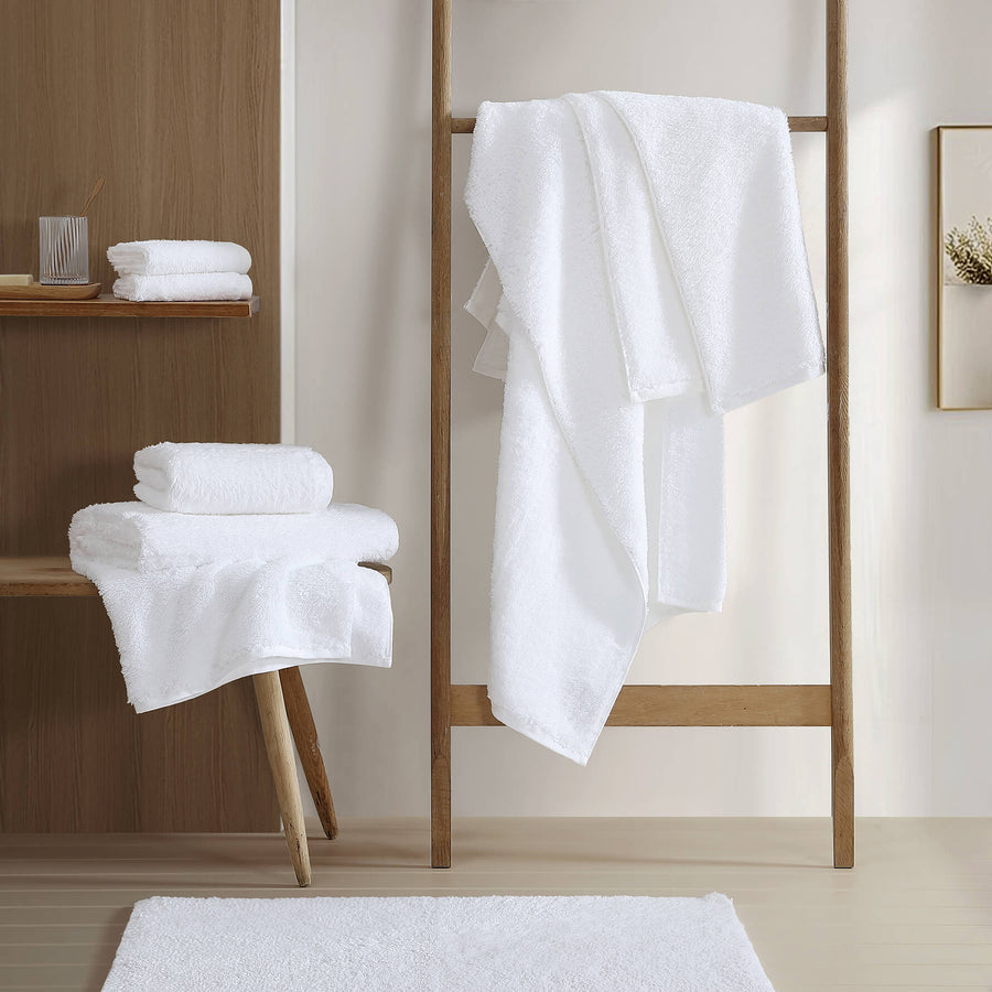 Plush Towel Set White