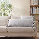 Braided Pom Pom Lumbar Pillow Cloud Gray