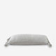 Braided Pom Pom Lumbar Pillow Cloud Gray