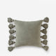 Pom Pom Throw Pillow Boulder