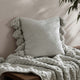Pom Pom Throw Pillow Cloud Gray