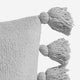 Pom Pom Throw Pillow Cloud Gray