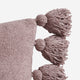 Pom Pom Throw Pillow Rose