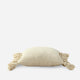Pom Pom Throw Pillow Sahara Tan