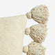 Pom Pom Throw Pillow Sahara Tan
