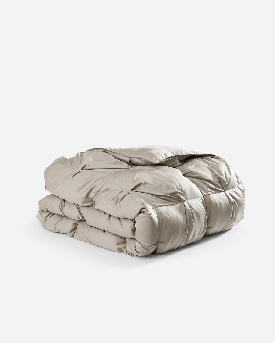 Premium Bamboo Bubble Comforter Taupe