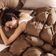 Premium Bamboo Bubble Comforter Chestnut