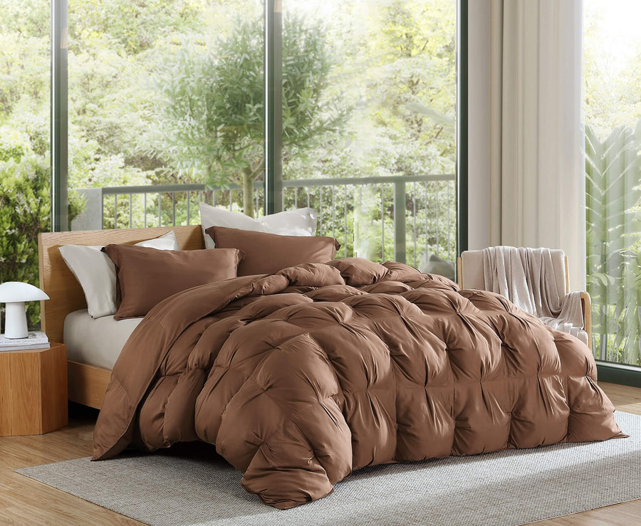 Premium Bamboo Bubble Comforter Chestnut