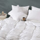 Premium Bamboo Bubble Comforter Bundle Clear White