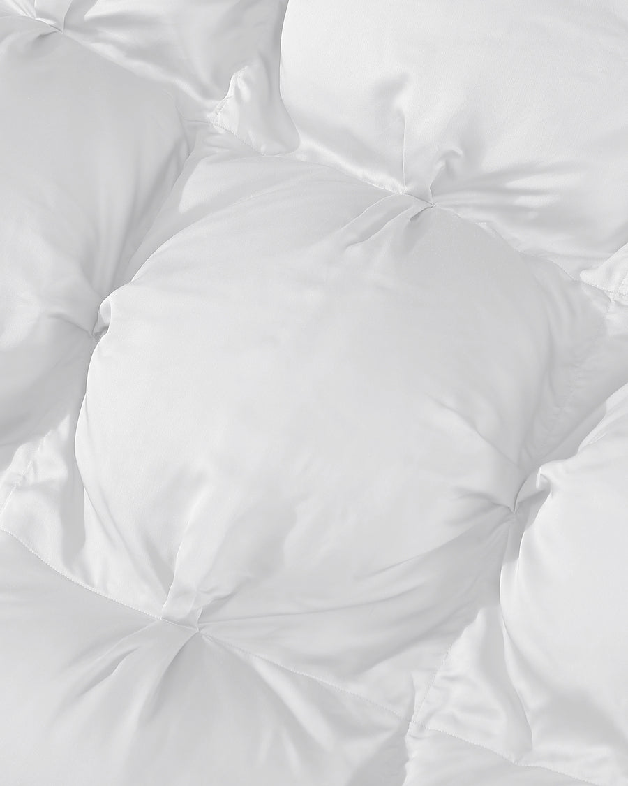 Premium Bamboo Bubble Comforter Clear White