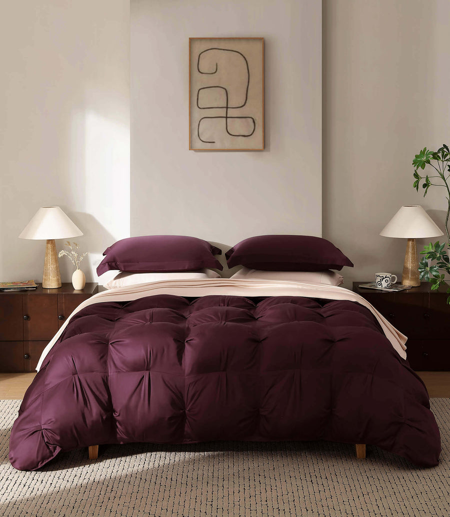Premium Bamboo Bubble Comforter Sham set Fig