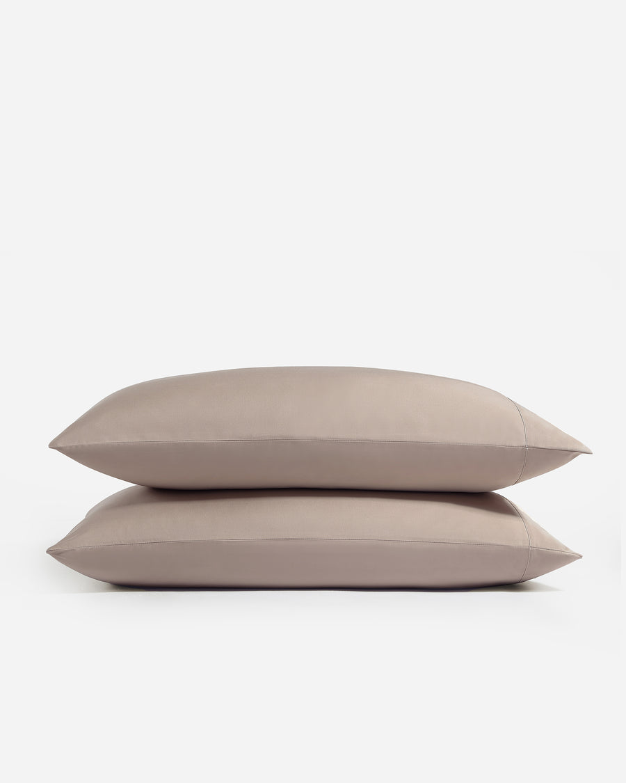 Natural Premium Bamboo Pillowcase Set Taupe