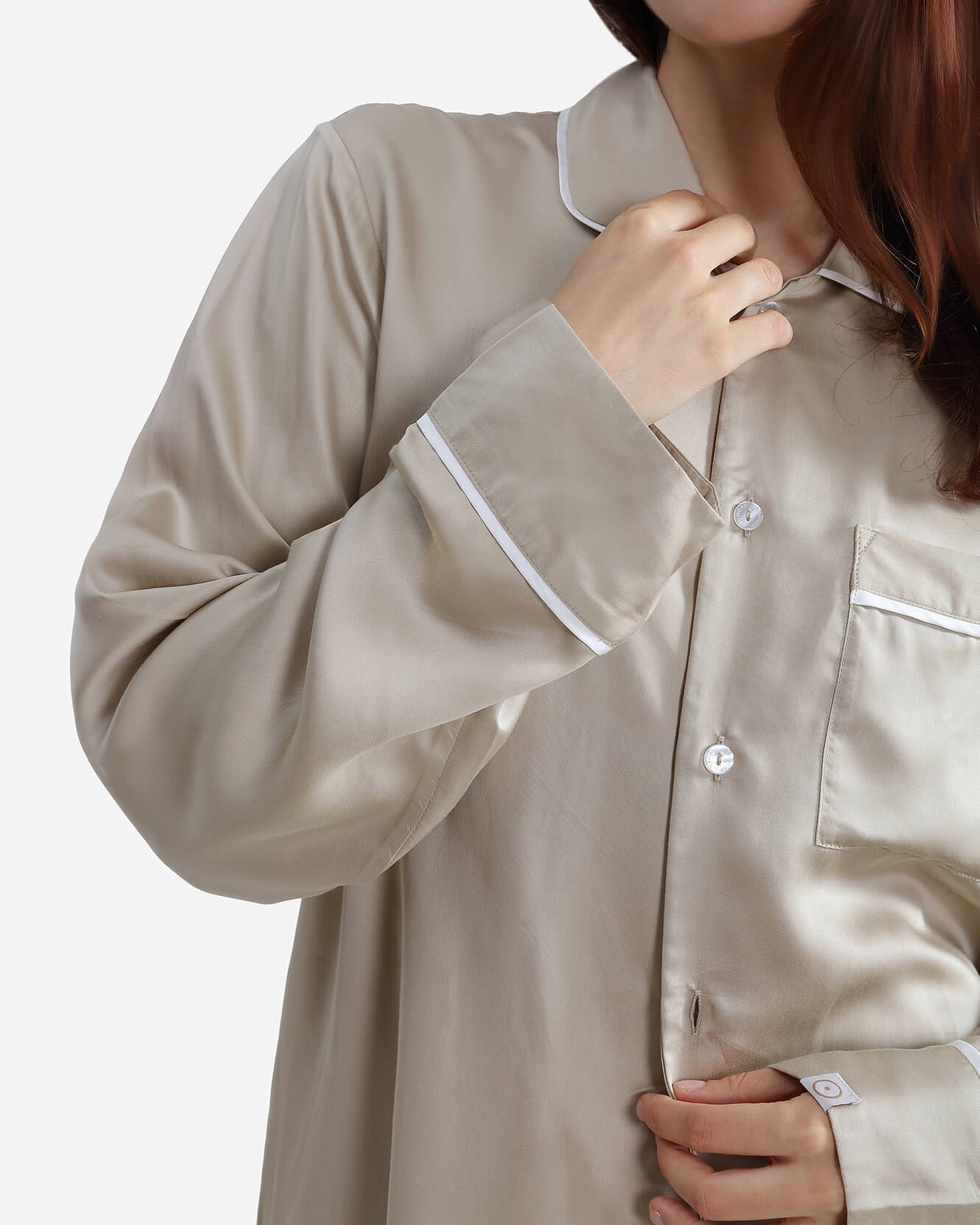 Sunday-Citizen_Silky-Lyocell-Long-PJ Set Biscotti