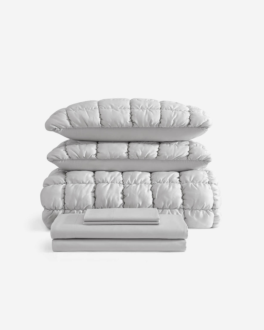 Silky Lyocell Puff Complete Bundle Pearl Gray