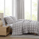Silky Lyocell Puff Comforter Pearl Gray