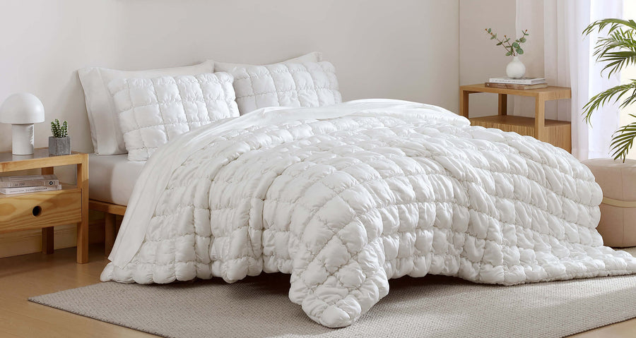 Silky Lyocell Puff Bundle Clear White