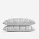 Silky Lyocell Puff Sham Set Pearl Gray
