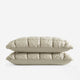 Silky Lyocell Puff Sham Set Sandstone