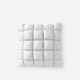 Silky Lyocell Puff Throw Pillow Pearl Gray