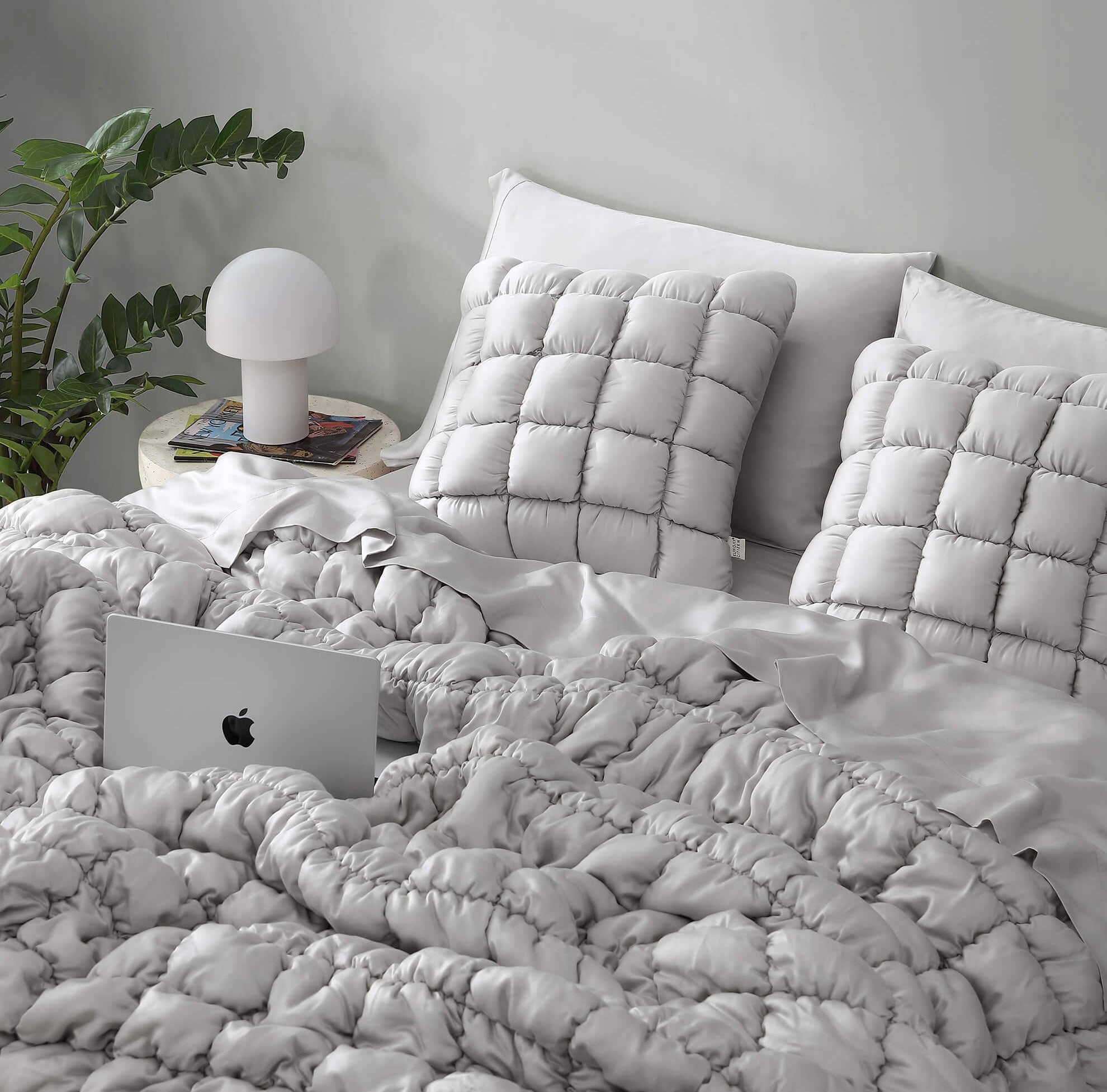 Silky Lyocell Puff Throw Pillow – Sunday Citizen