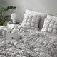 Silky Lyocell Puff Throw Pillow Pearl Gray