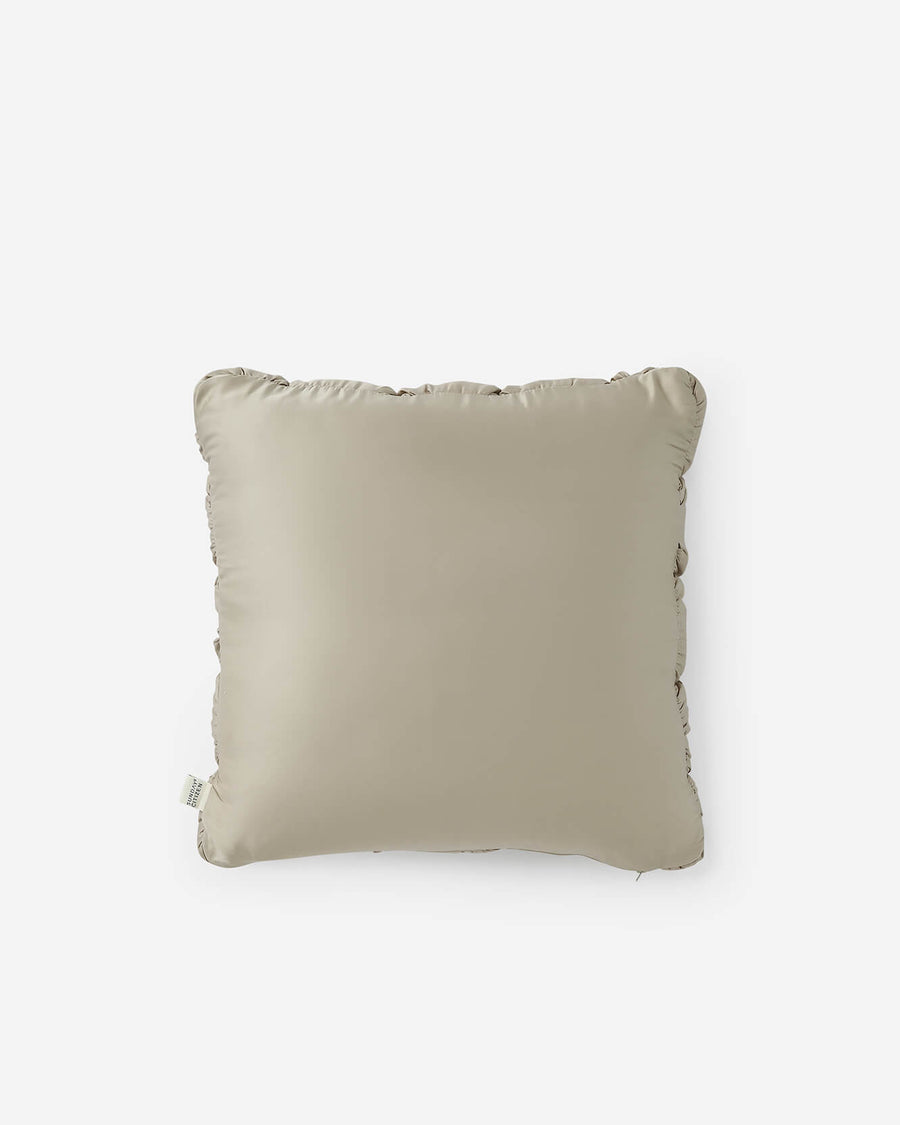 Silky Lyocell Puff Throw Pillow Sandstone