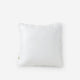 Silky Lyocell Puff Throw Pillow Clear White