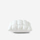 Silky Lyocell Puff Throw Pillow Clear White