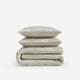 Silky Lyocell Stitch Comforter Bundle Sandstone