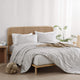 Silky Lyocell Stitch Comforter Bundle Pearl Gray