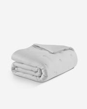 Silky Lyocell Stitch Comforter Pearl Gray