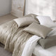 Silky Lyocell Stitch Sham Set Sandstone