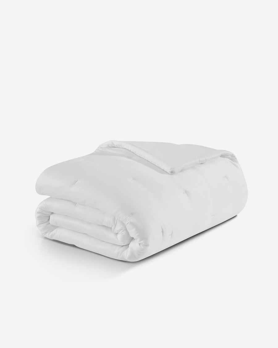 Silky Lyocell Stitch Comforter Clear White