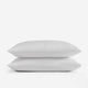 Silky Lyocell Stitch Sham Set Clear White