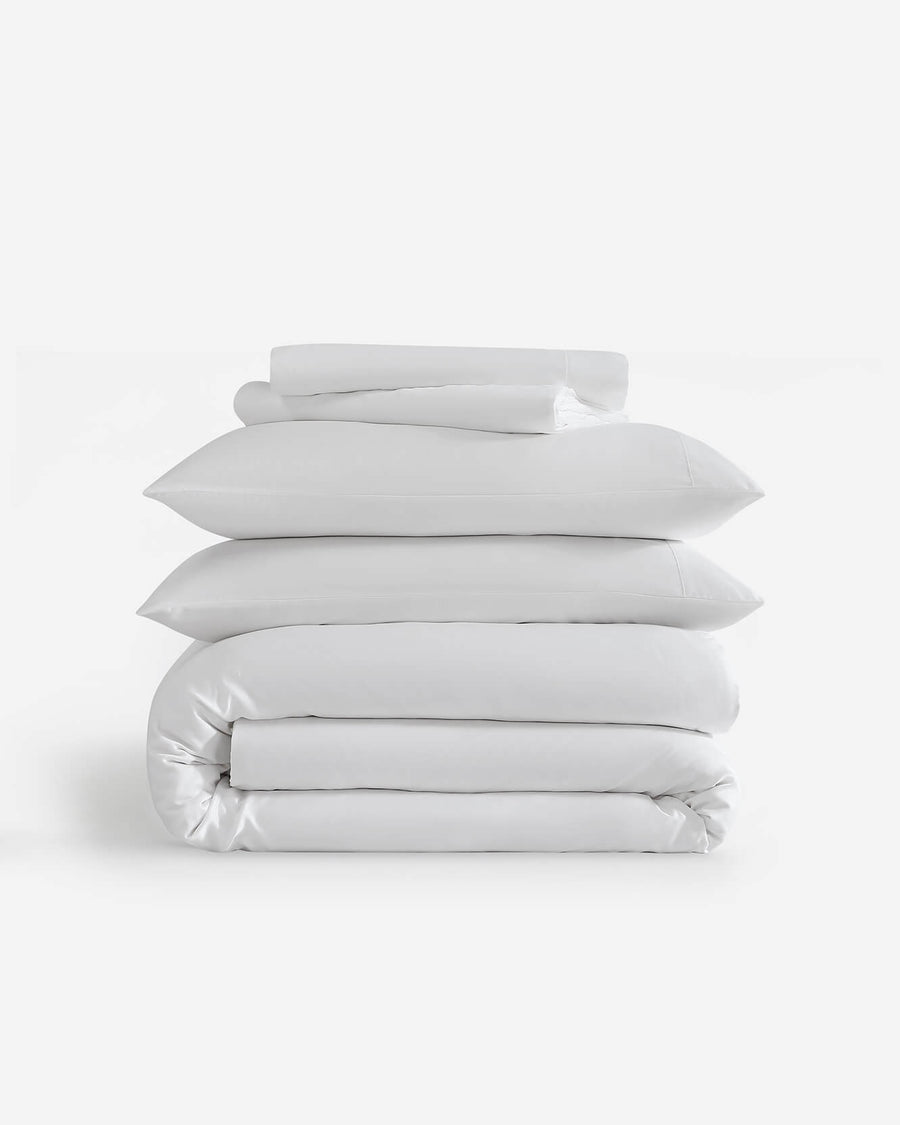 Silky Lyocell Make Your Bed Bundle Clear White