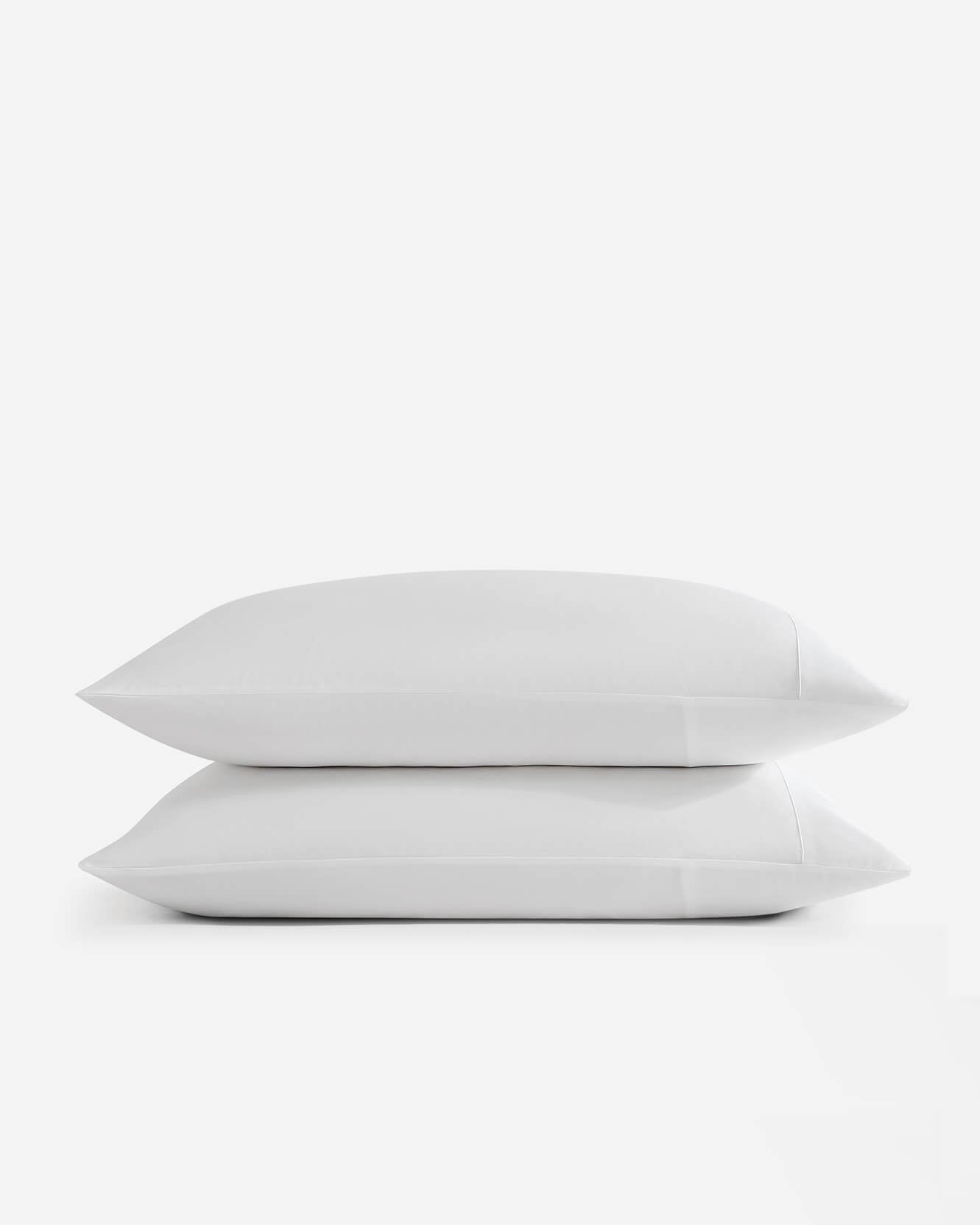 Silky Lyocell Pillowcase Set Clear White