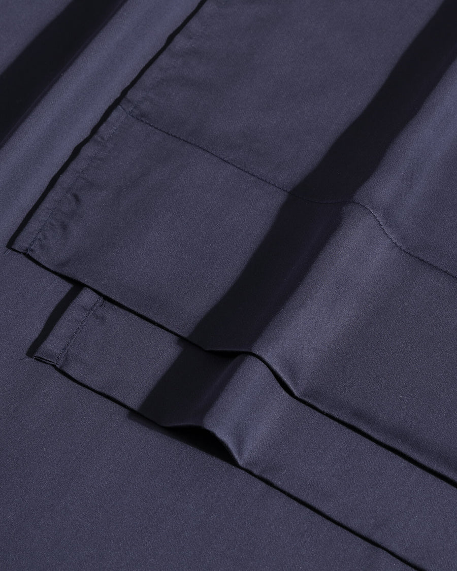 Sunday-Citizen_Silky-Lyocell-Sheet-Set Pillowcase Baritone Blue