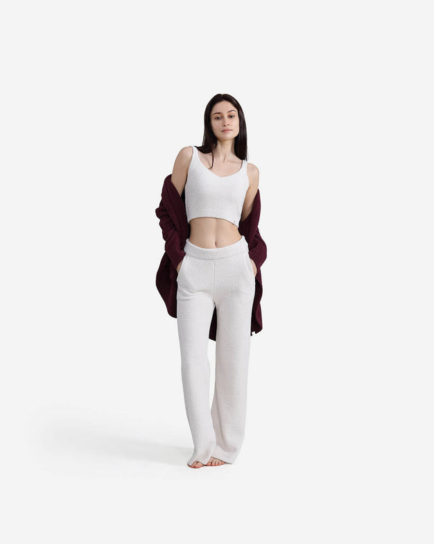 Sunday Citizen Snug Lite Wide Leg Lounge Pants Bone